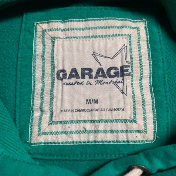 Vtg Garage Varsity Hoodie - Picture 3 of 7